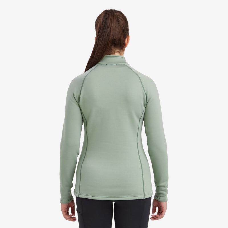 Grey Green Montane Fury Zip Pull-On Women's Fleece | XJJ3345UK