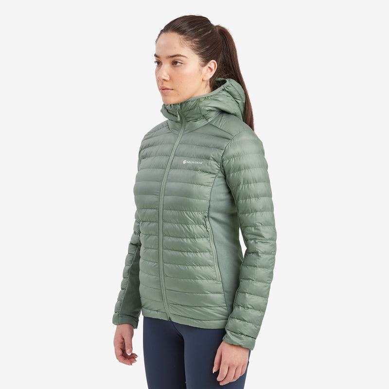 Grey Green Montane Icarus Lite Hooded Women's Jackets | UEI617RR