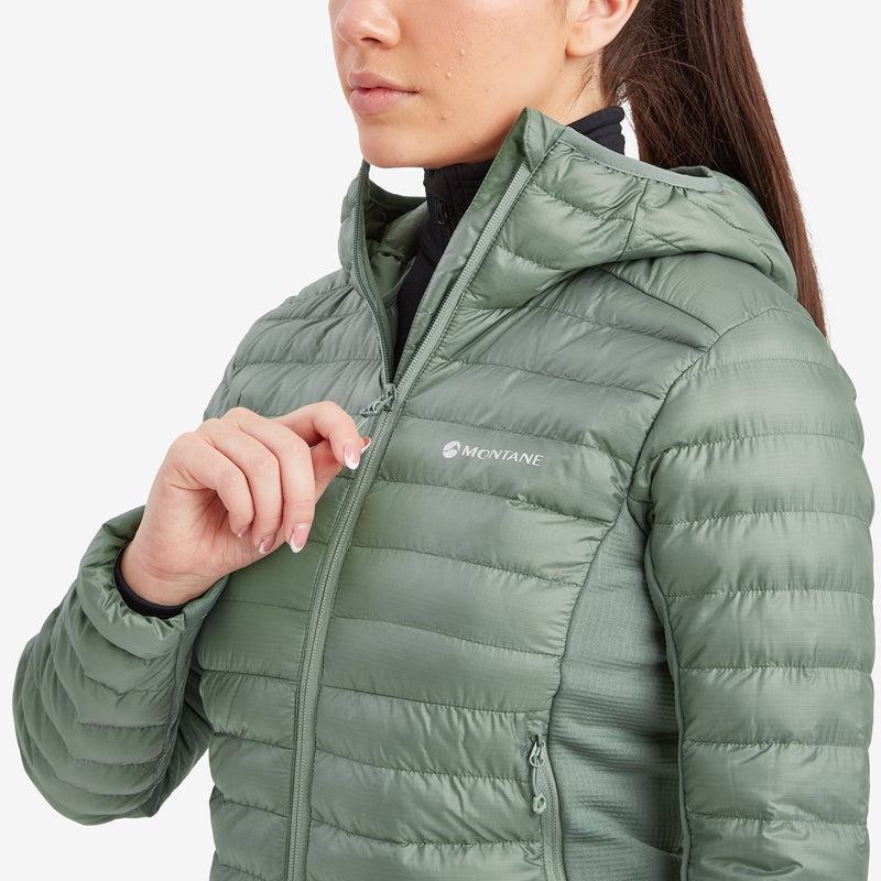 Grey Green Montane Icarus Lite Hooded Women's Jackets | UEI617RR