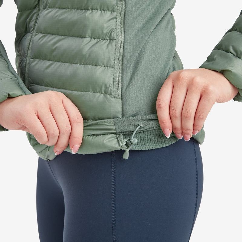 Grey Green Montane Icarus Lite Hooded Women's Jackets | UEI617RR