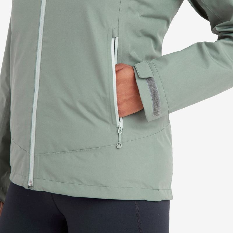 Grey Green Montane Spirit Women's Waterproof Jackets | ZUE5782TB