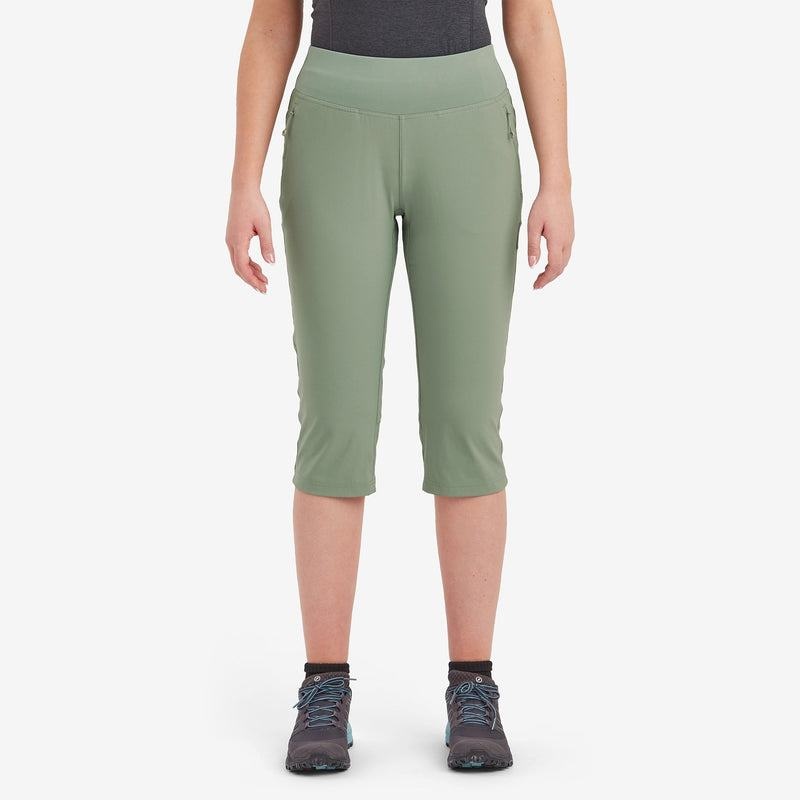 Grey Green Montane Tucana Lite Stretch Capri 3/4 Women's Leggings | CDU472TT