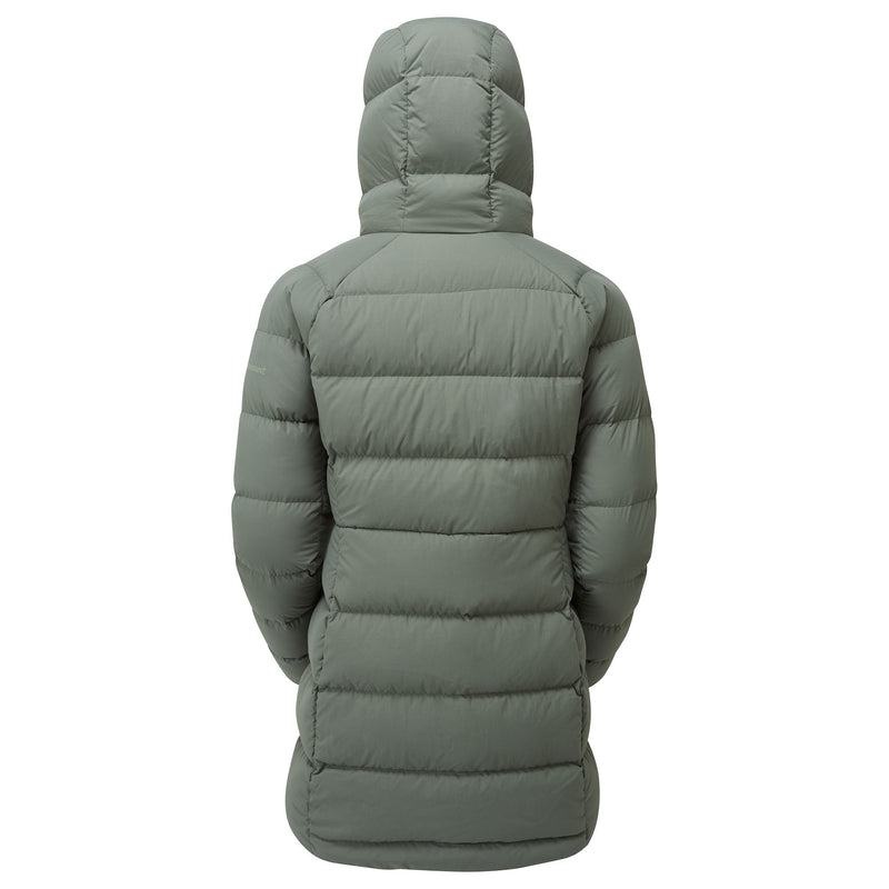 Grey Green Montane Tundra Hooded Women's Down Jackets | ZQK5228ZJ