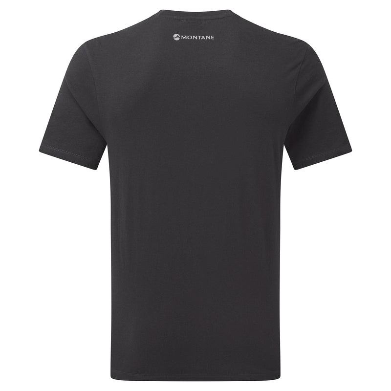 Grey Montane Abstract Mountain Men's T Shirts | ZWU5820SC