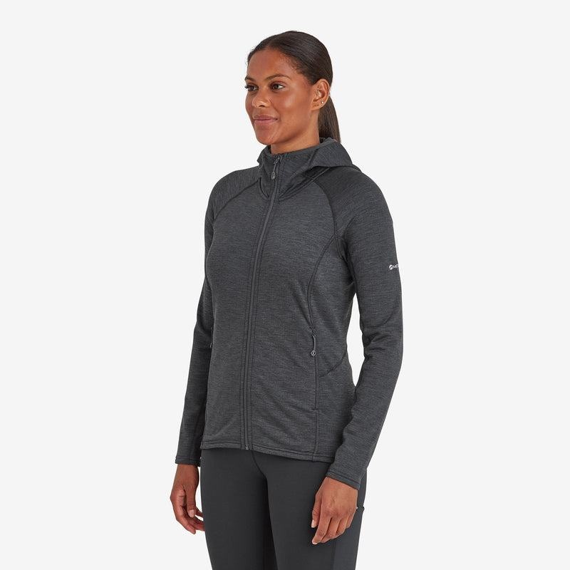 Grey Montane Protium Hooded Women's Fleece Jackets | RWO2068IC