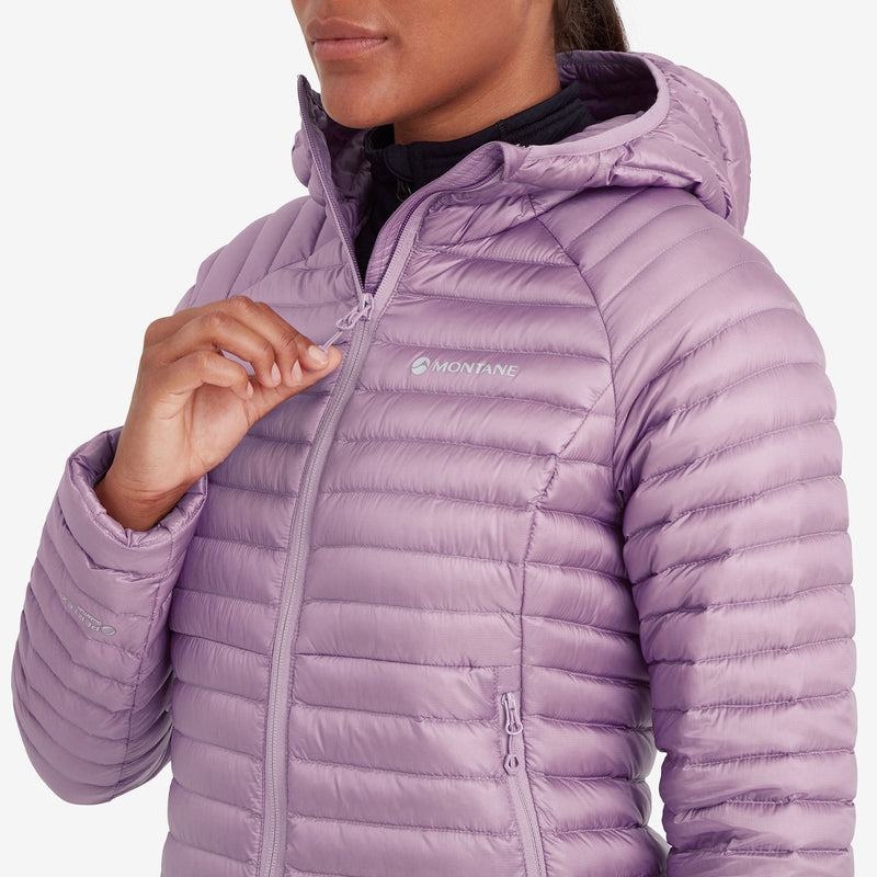 Grey Purple Montane Anti-Freeze Lite Hooded Women's Down Jackets | PBE3274VV