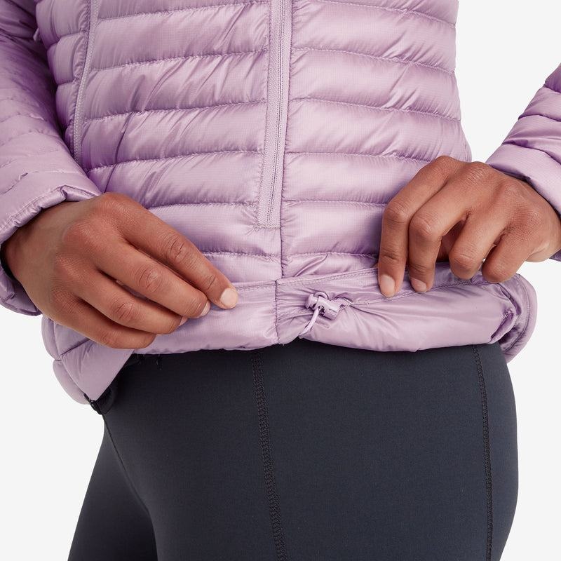 Grey Purple Montane Anti-Freeze Lite Hooded Women's Down Jackets | PBE3274VV