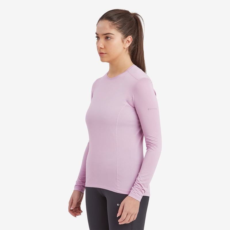 Grey Purple Montane Dart Lite Long Sleeve Women's T Shirts | OWX762BE