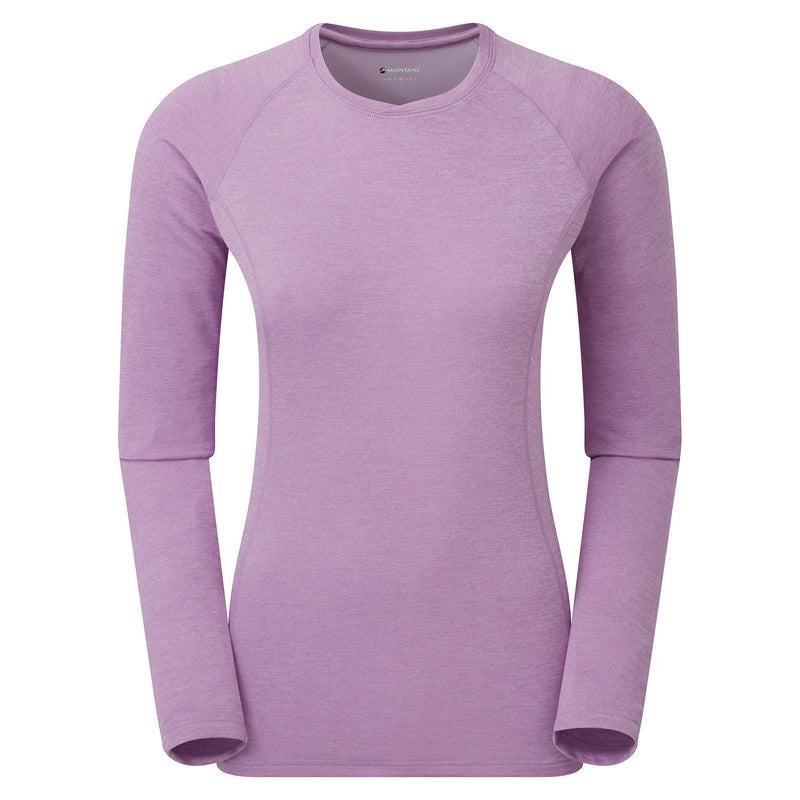 Grey Purple Montane Dart Long Sleeve Women\'s T Shirts | PNO4820IO