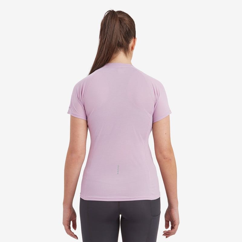 Grey Purple Montane Dart Nano Zip Women's T Shirts | PDC6751XA