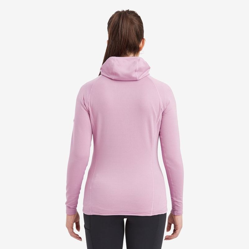 Grey Purple Montane Protium Lite Hooded Pull On Women's Fleece | PYH7917CI