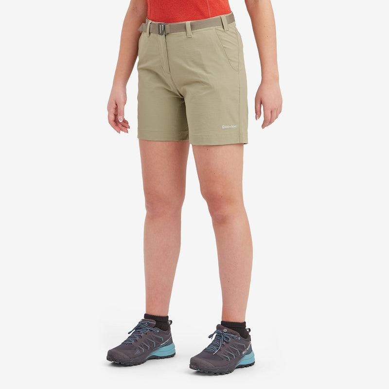 Khaki Montane Terra Stretch Lite Women's Shorts | JBH6571PT