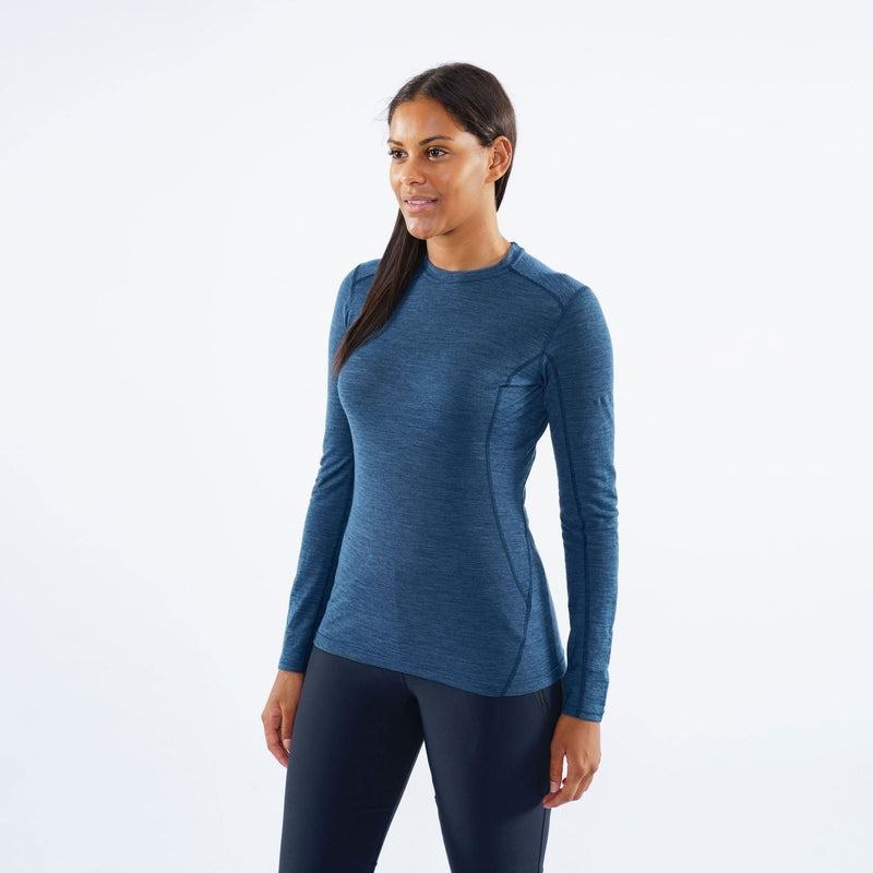 Navy Blue Montane Primino 140 Long Sleeve Women's T Shirts | HKD9147GC