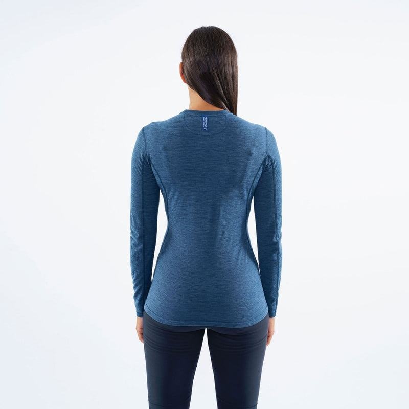 Navy Blue Montane Primino 140 Long Sleeve Women's T Shirts | HKD9147GC