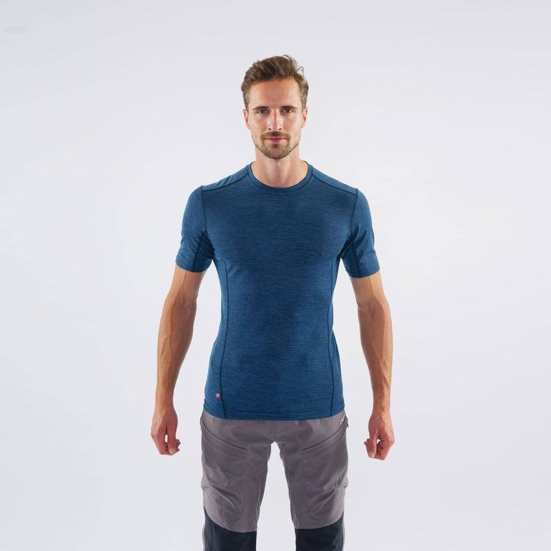 Navy Blue Montane Primino 140 Men's T Shirts | CFH9043LG