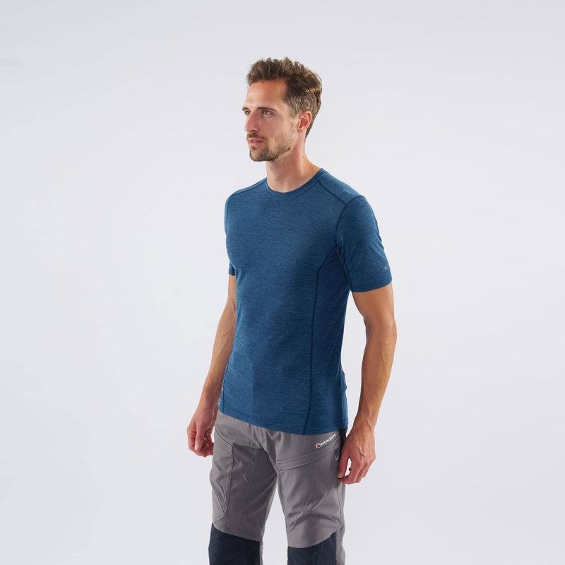 Navy Blue Montane Primino 140 Men's T Shirts | CFH9043LG