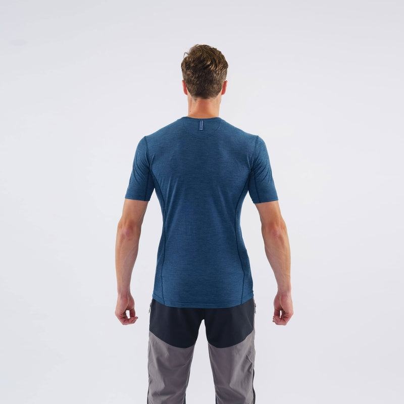 Navy Blue Montane Primino 140 Men's T Shirts | CFH9043LG