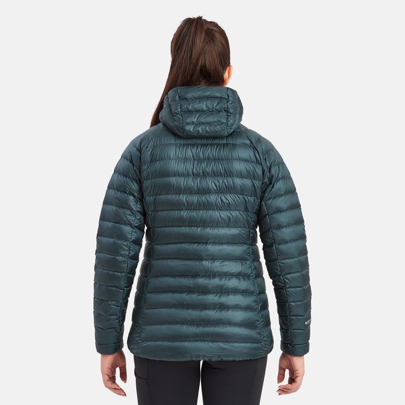 Olive Green Montane Anti-Freeze Hooded Women's Down Jackets | JKZ4997BL