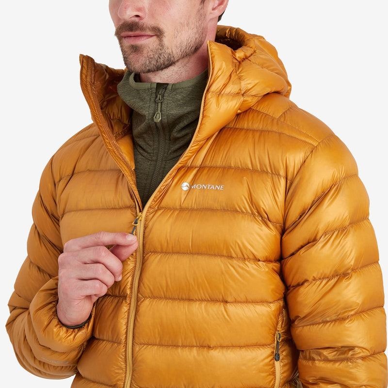 Orange Montane Alpine 850 Lite Hooded Men's Down Jackets | VEC22JV