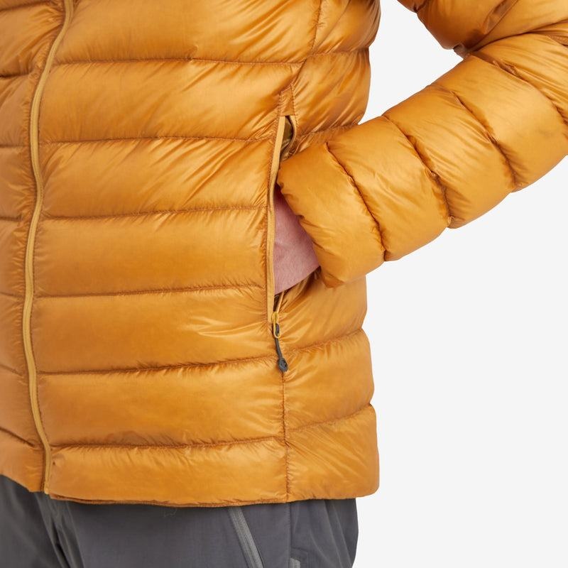 Orange Montane Alpine 850 Lite Hooded Men's Down Jackets | VEC22JV