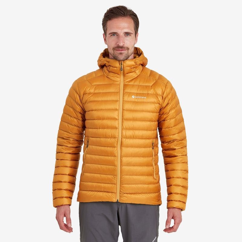 Orange Montane Anti-Freeze Hooded Men's Down Jackets | FON7064QV