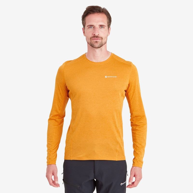 Orange Montane Dart Long Sleeve Men's T Shirts | NPA8974BF