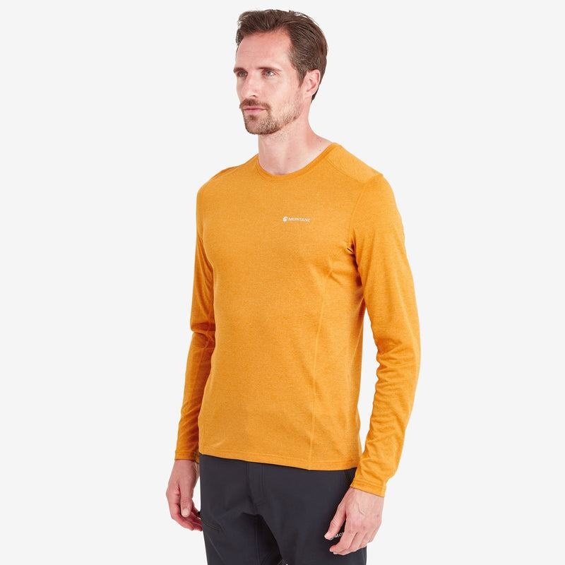 Orange Montane Dart Long Sleeve Men's T Shirts | NPA8974BF