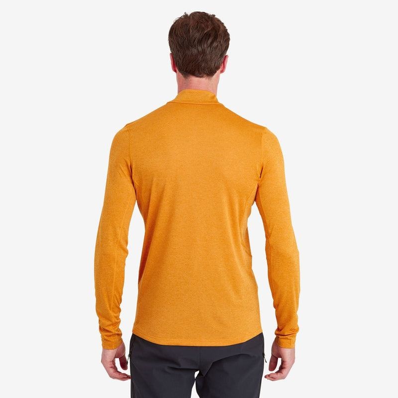 Orange Montane Dart Zip Neck Men's T Shirts | WRX351EY