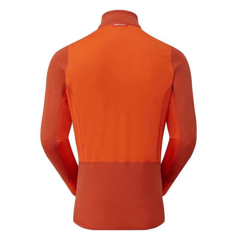 Orange Montane Iridium Hybrid Pull-On Men's Fleece Jackets | IRO805WE