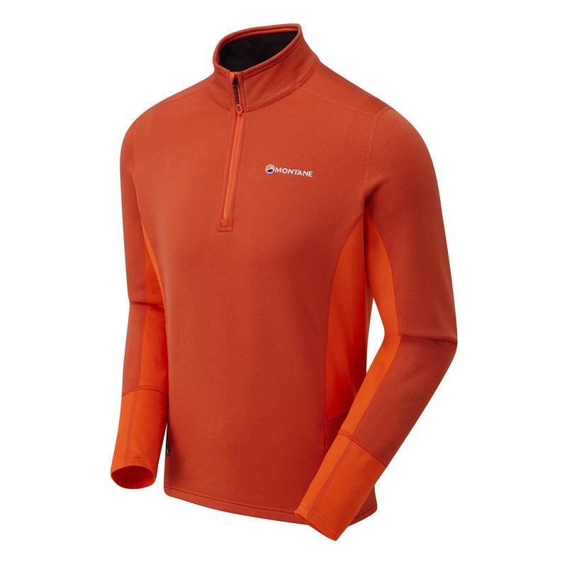 Orange Montane Iridium Hybrid Pull-On Men's Fleece Jackets | IRO805WE