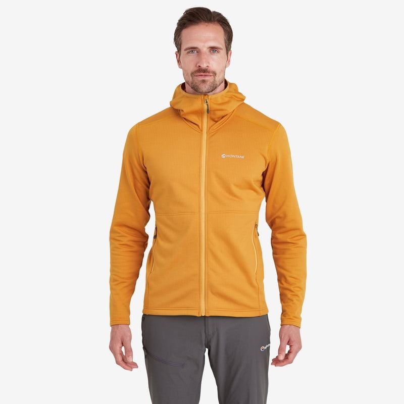 Orange Montane Protium Hooded Men's Fleece Jackets | JBW958ZZ