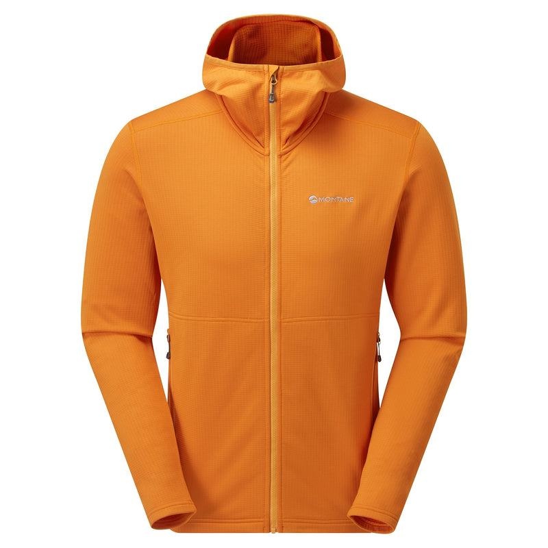 Orange Montane Protium Hooded Men\'s Fleece Jackets | JBW958ZZ