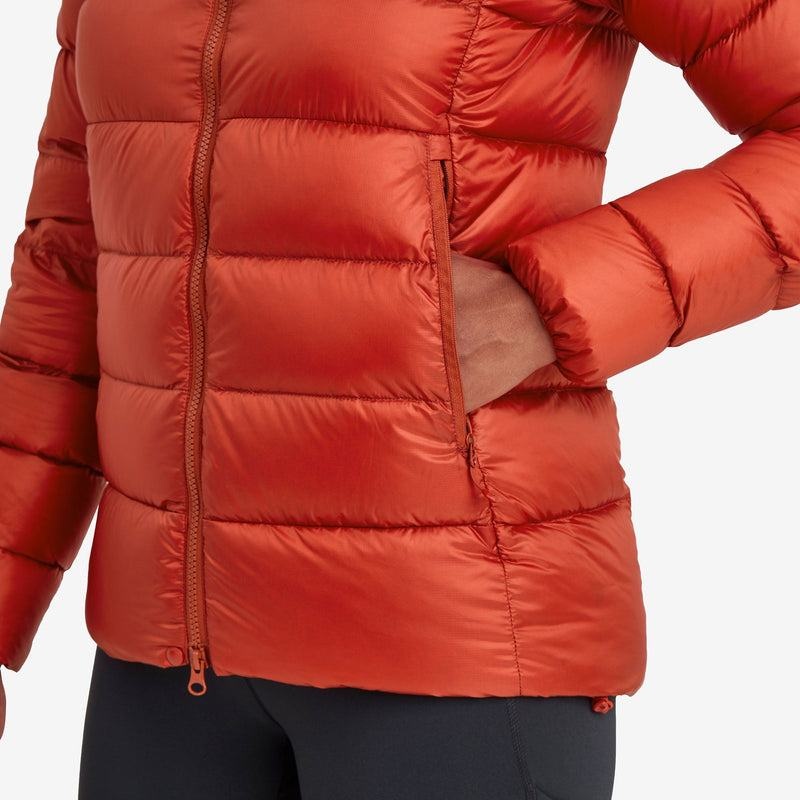 Orange Red Montane Anti-Freeze XT Hooded Women's Down Jackets | PFK9989JR