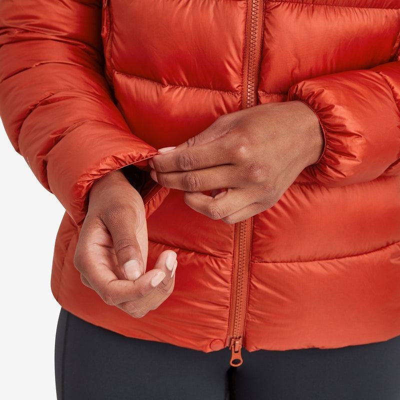 Orange Red Montane Anti-Freeze XT Hooded Women's Down Jackets | PFK9989JR