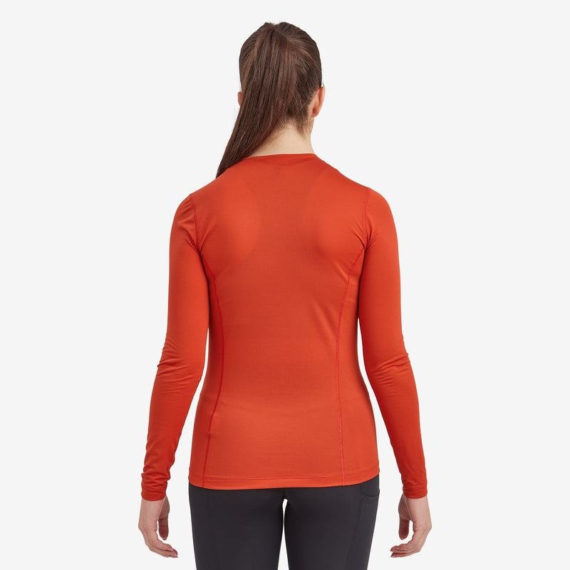 Orange Red Montane Dart Lite Long Sleeve Women's T Shirts | HEF375BD