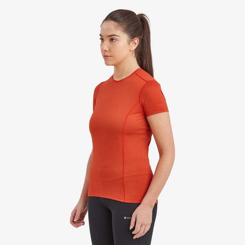 Orange Red Montane Dart Lite Women's T Shirts | TJY126JJ