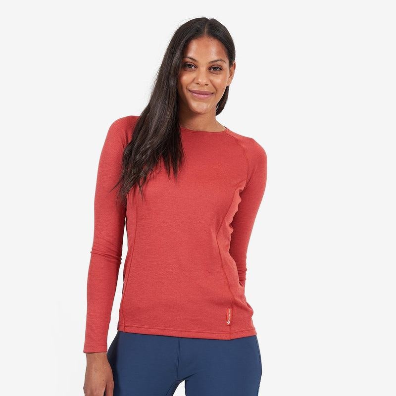 Orange Red Montane Dart Long Sleeve Women's T Shirts | DZC8611TI