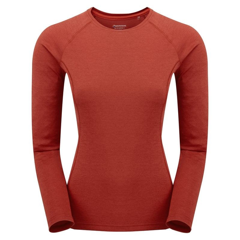 Orange Red Montane Dart Long Sleeve Women\'s T Shirts | DZC8611TI