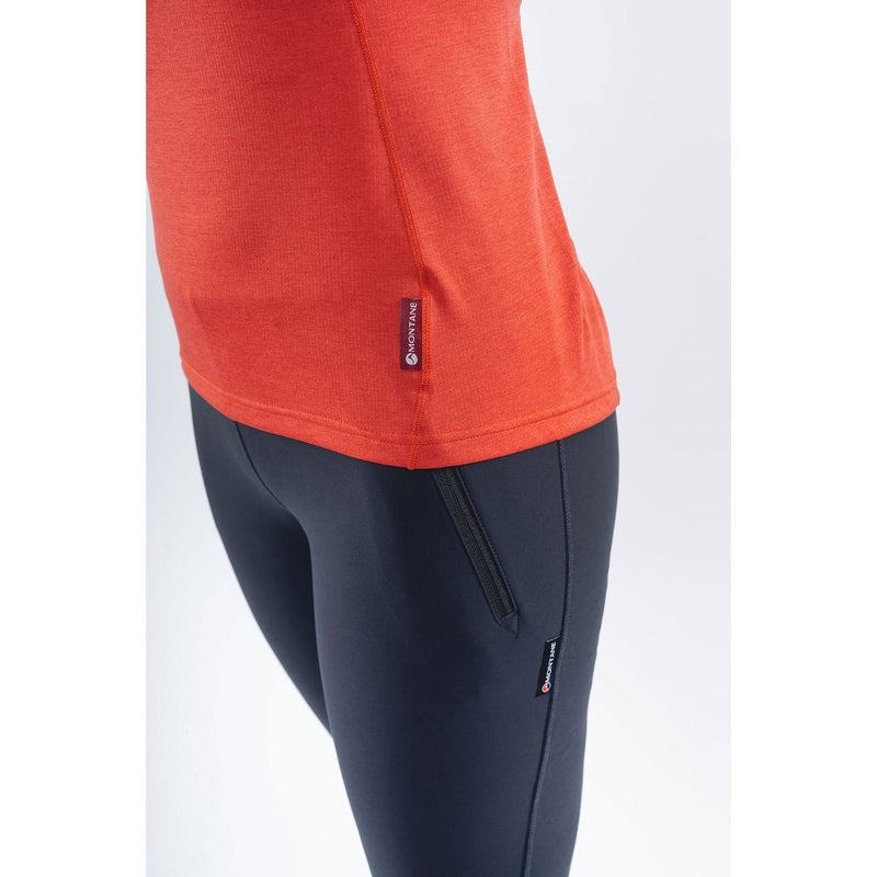 Orange Red Montane Dart Zip Women's T Shirts | XGA264BD