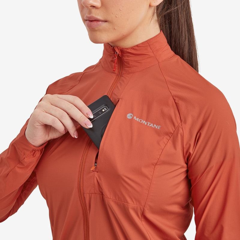 Orange Red Montane Featherlite Windproof Women's Jackets | OPE5268NF