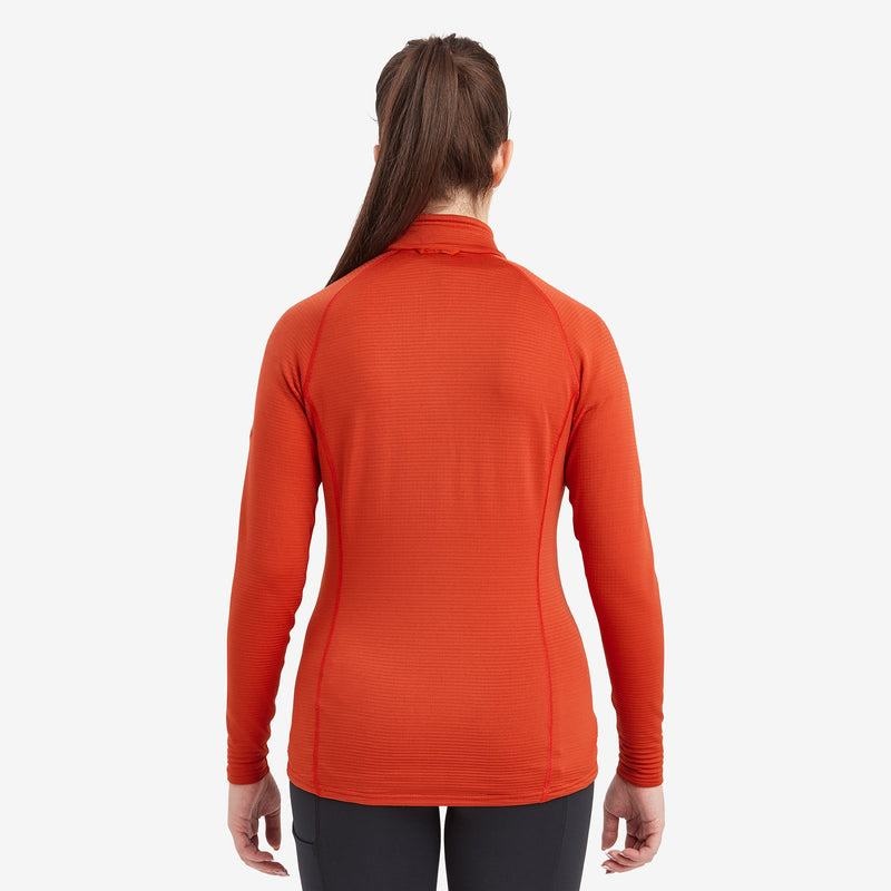 Orange Red Montane Protium Lite Pull On Women's Fleece | YVK6269IZ