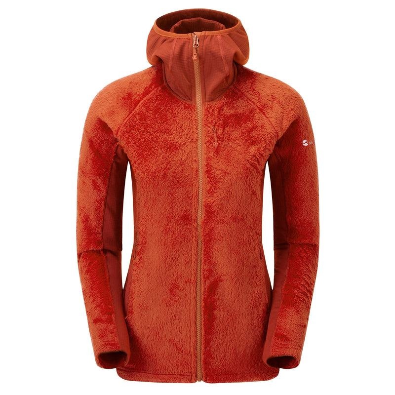 Orange Red Montane Protium XPD Hooded Women\'s Fleece Jackets | VEY2724SY