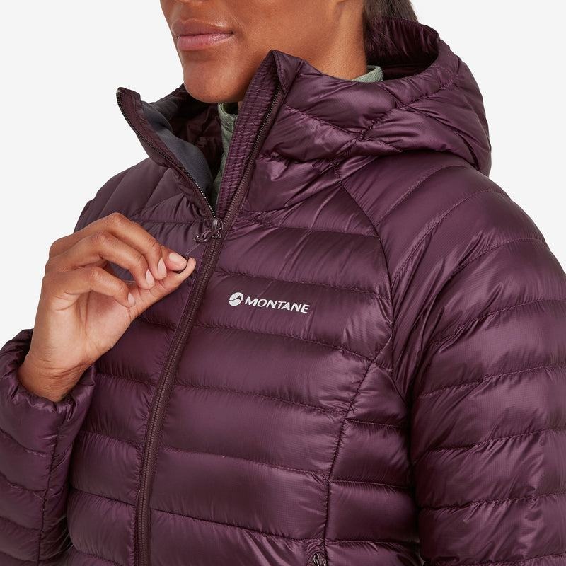 Purple Montane Anti-Freeze Hooded Women's Down Jackets | SKT7177HX