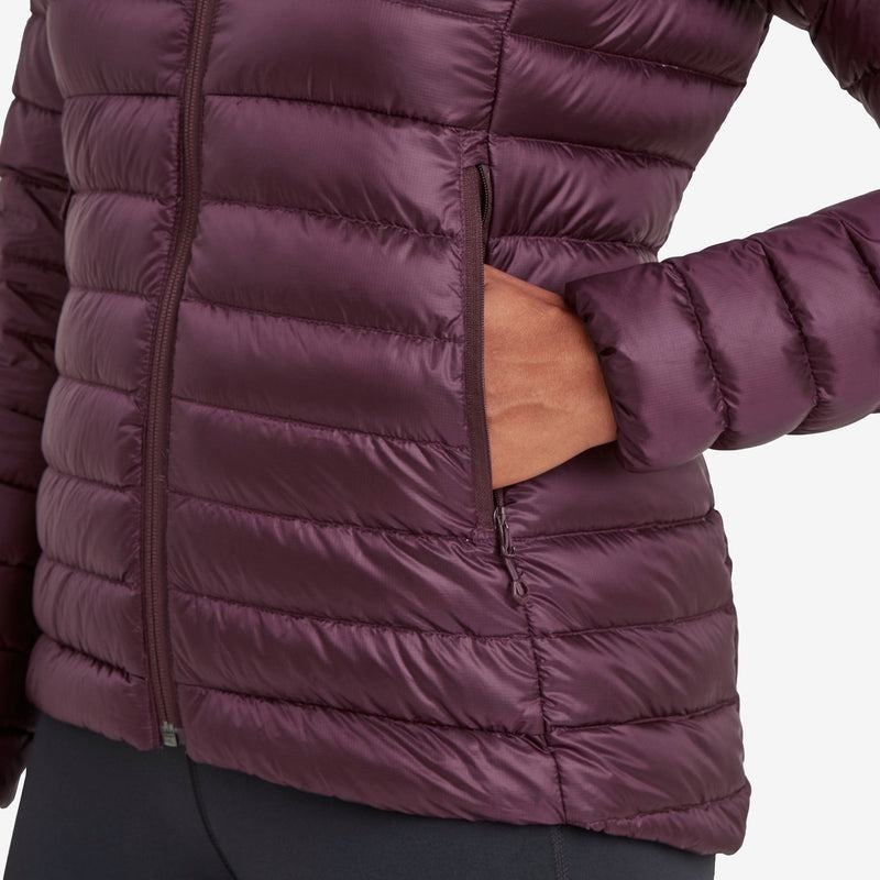 Purple Montane Anti-Freeze Hooded Women's Down Jackets | SKT7177HX