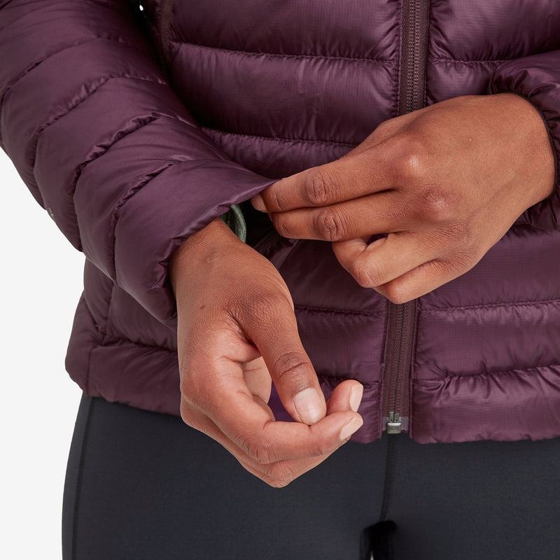 Purple Montane Anti-Freeze Hooded Women's Down Jackets | SKT7177HX