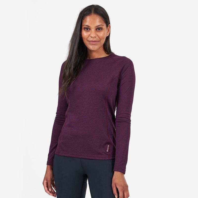 Purple Montane Dart Long Sleeve Women's T Shirts | MVK6260FB