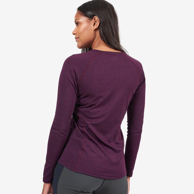 Purple Montane Dart Long Sleeve Women's T Shirts | MVK6260FB