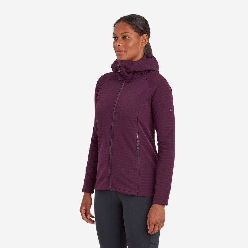 Purple Montane Protium XT Hooded Women's Fleece Jackets | TDA1262UO