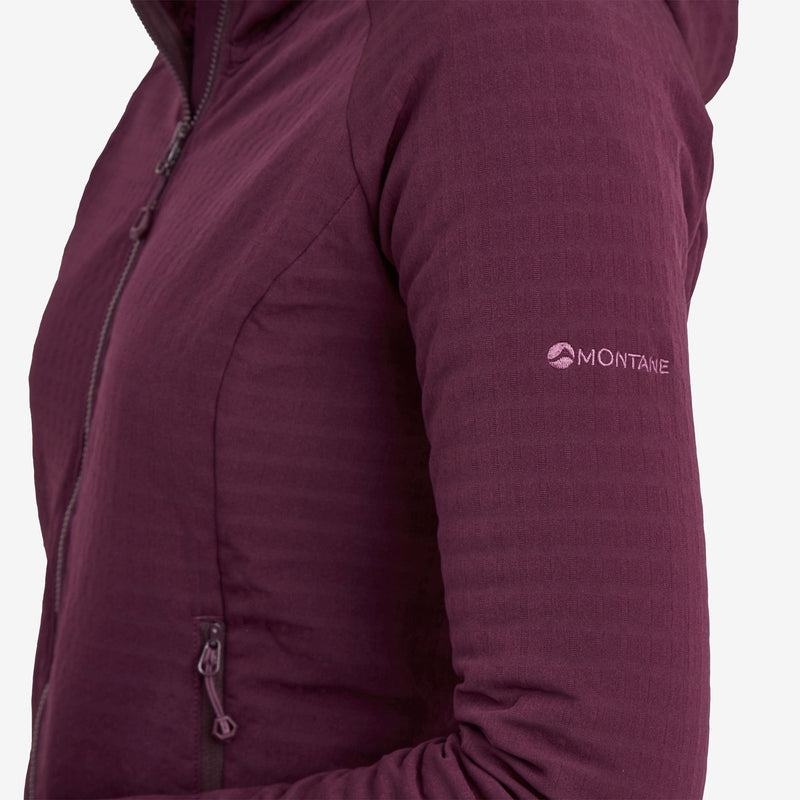 Purple Montane Protium XT Hooded Women's Fleece Jackets | TDA1262UO