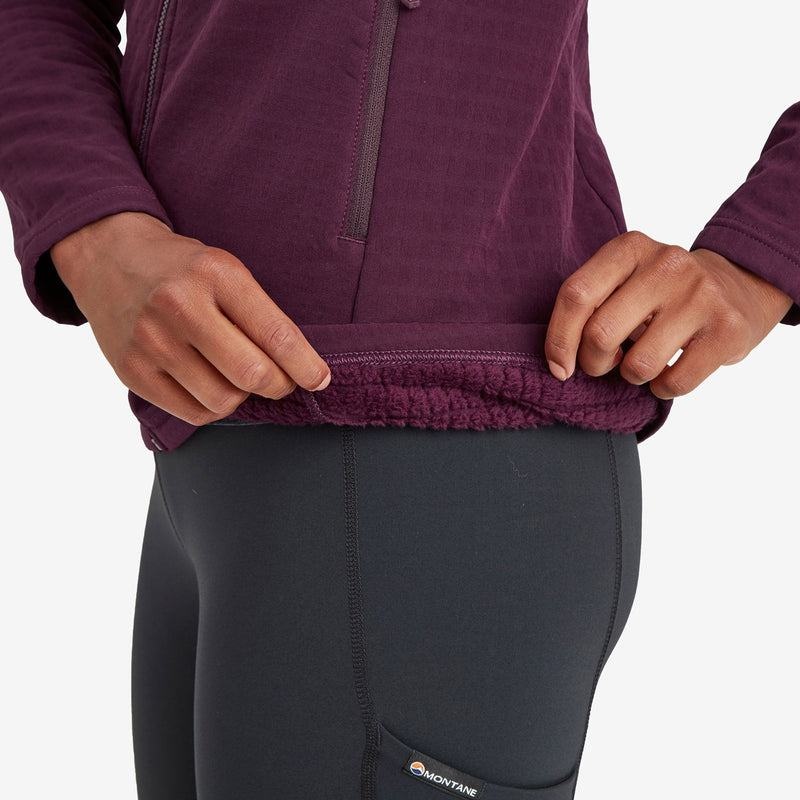 Purple Montane Protium XT Hooded Women's Fleece Jackets | TDA1262UO